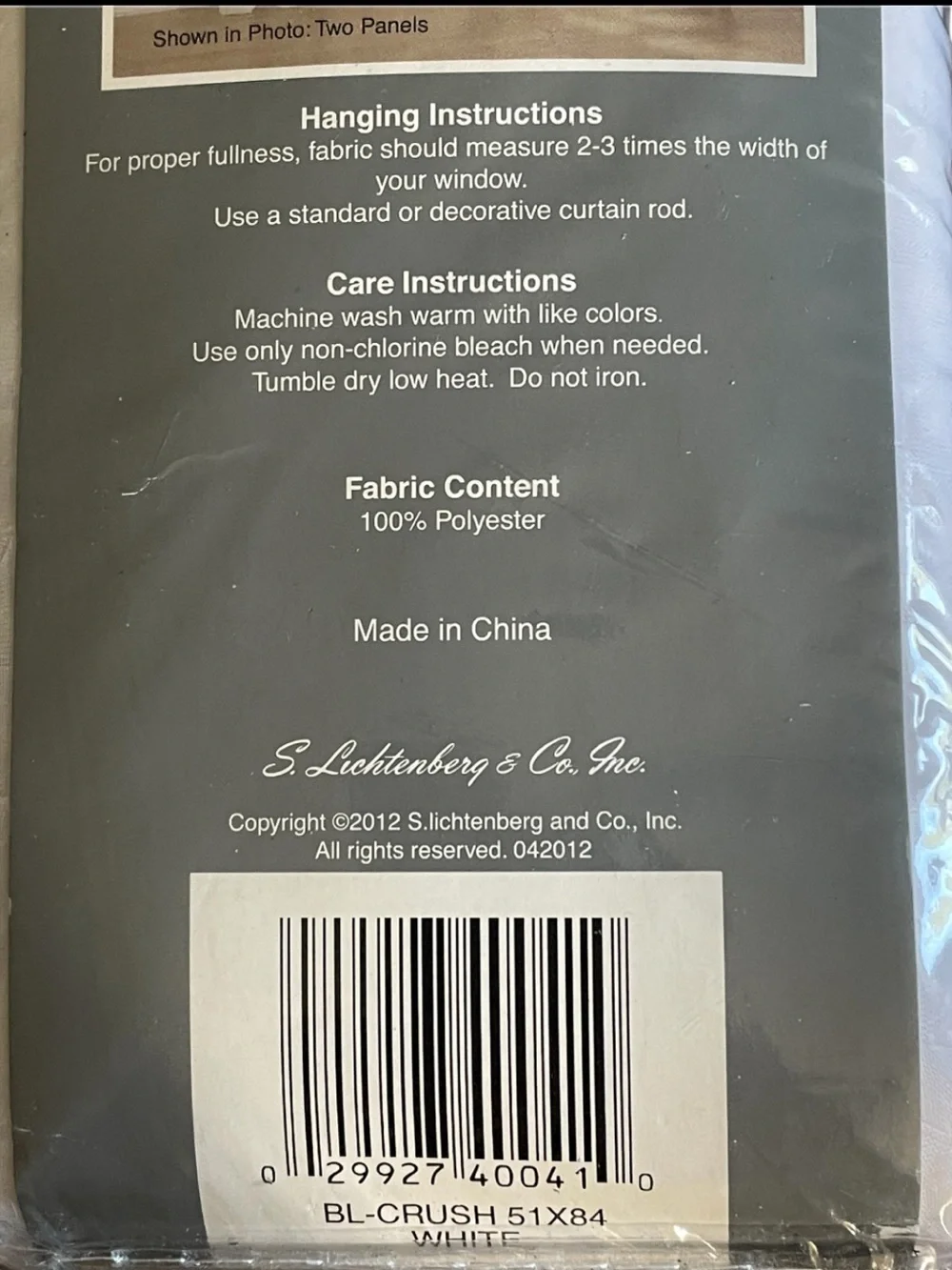 Crushed Voile Sheer Curtain Panel - White (Set of 2)